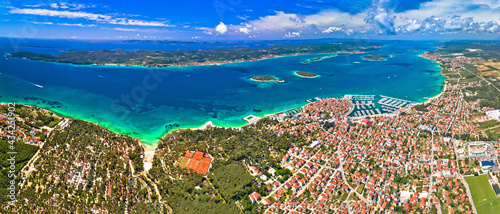 Biograd na Moru archipelago panoramic aerial view