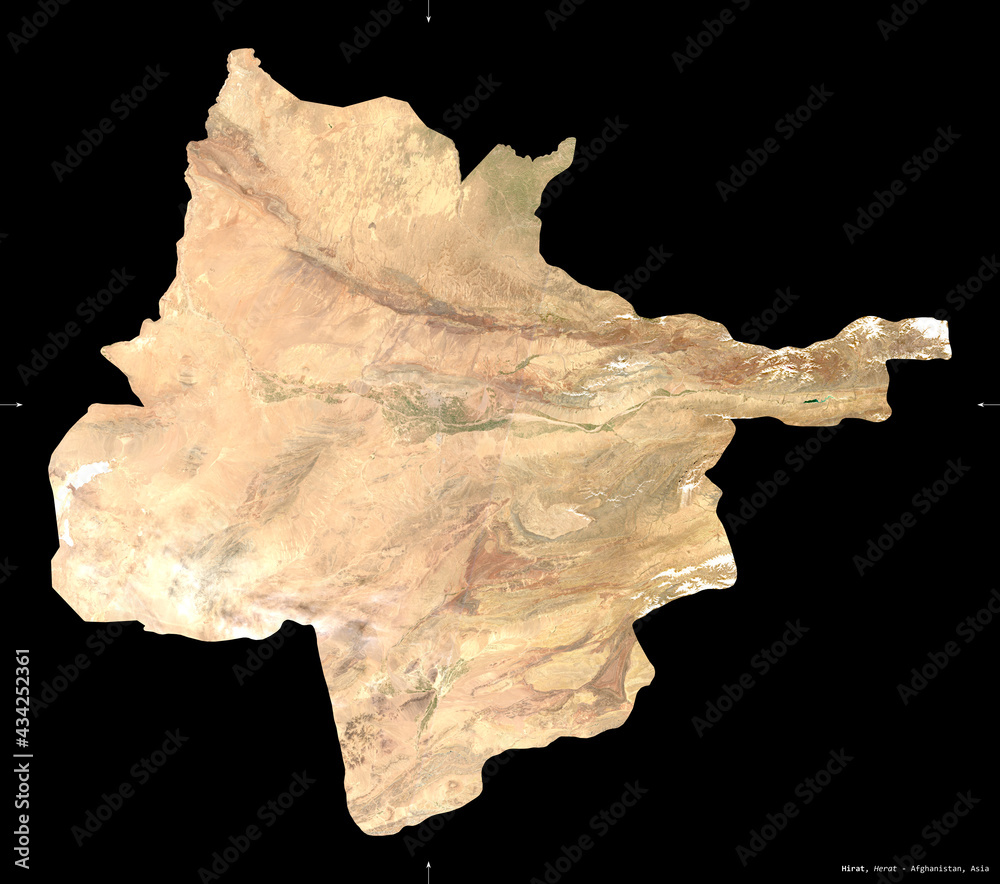 Hirat, Afghanistan - black solid. Sentinel-2 satellite Hirat, Afghanistan - black solid. Sentinel-2 satellite