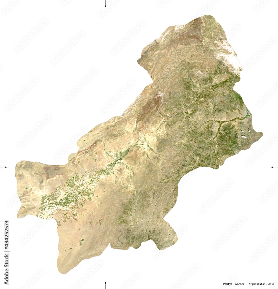 Paktya, Afghanistan - white solid. Sentinel-2 satellite Paktya, Afghanistan - white solid. Sentinel-2 satellite