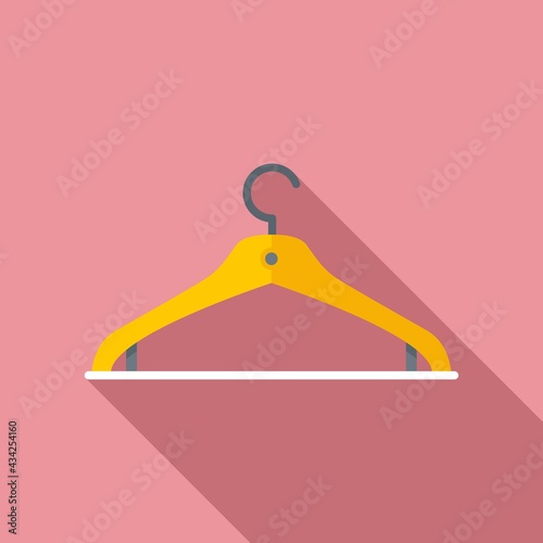 Clothes hanger icon, flat style