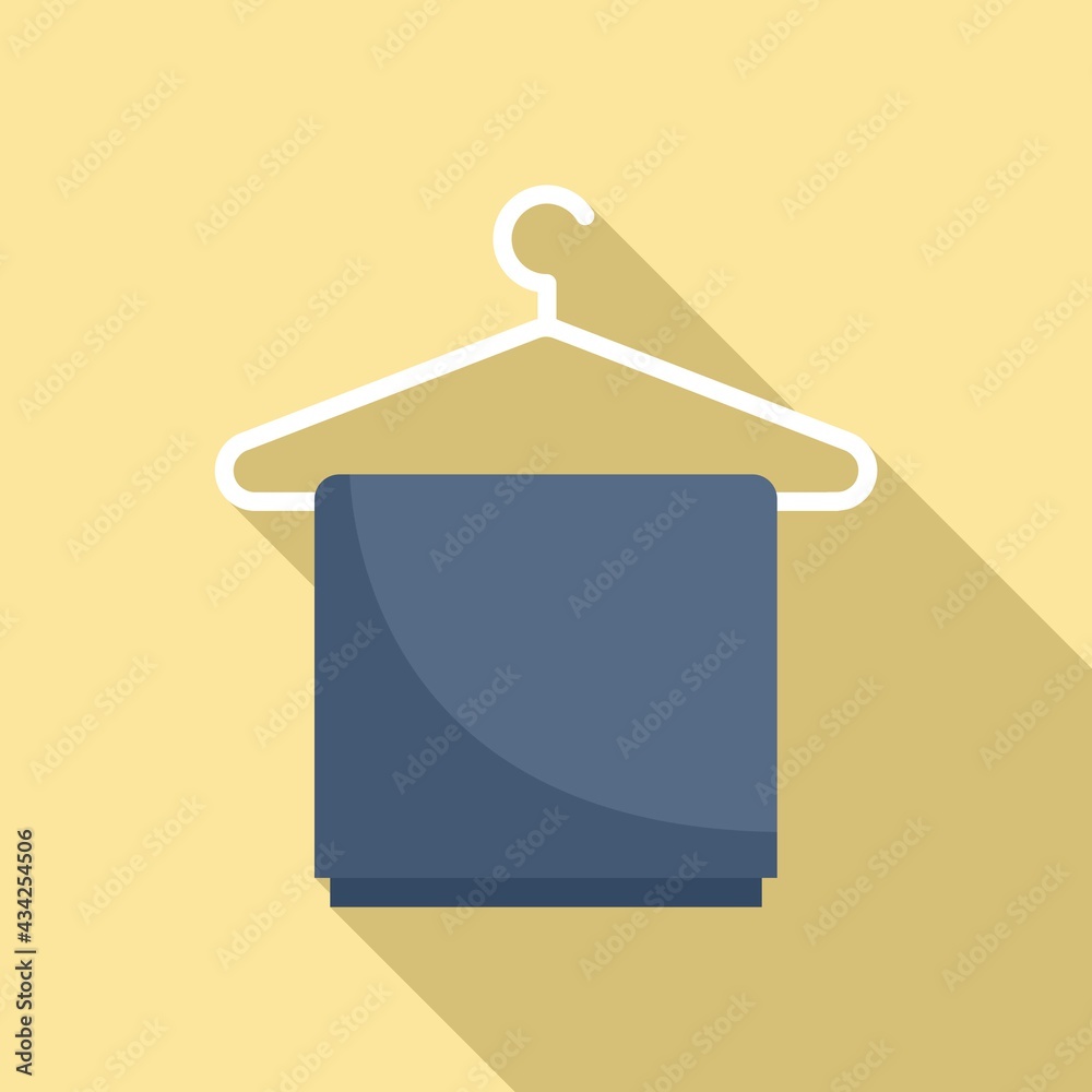Dryer clothes hanger icon, flat style Dryer clothes hanger icon, flat style