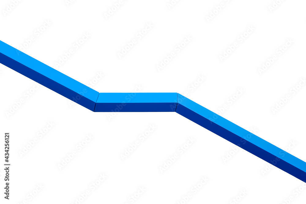 isolated blue line on white background isolated blue line on white background