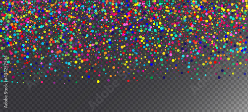 Rainbow Confetti Hipster Vector Background.