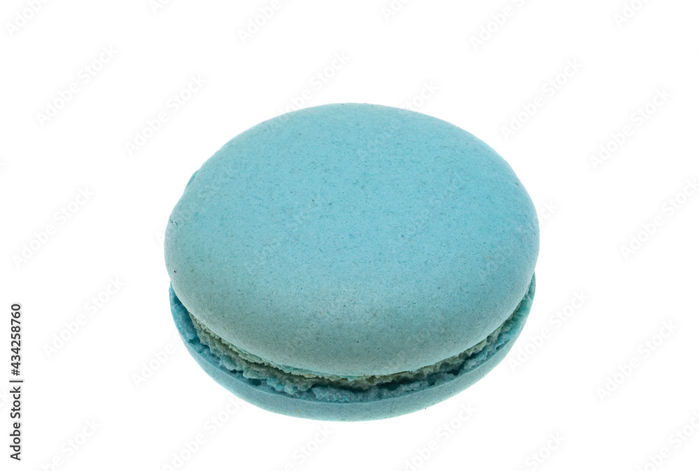 Blue macaroon isolated Blue macaroon isolated