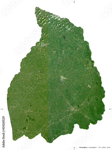 Kurunegala  Sri Lanka - white solid. Sentinel-2 satellite