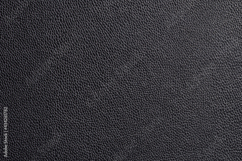 Black fine texture of genuine rough leather. Natural expensive products