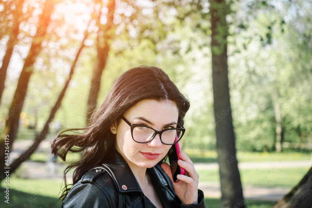 Beautiful brunette girl portrait outside Beautiful brunette girl portrait outside