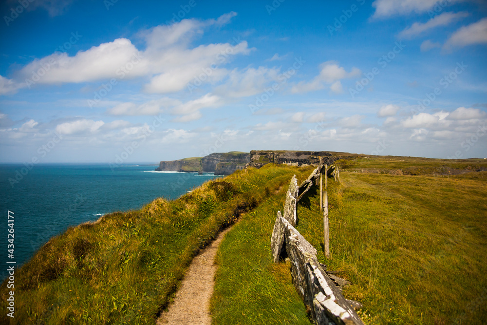 Spring landscape in Cliffs of Moher (Aillte An Mhothair), Ireland Spring landscape in Cliffs of Moher (Aillte An Mhothair), Ireland