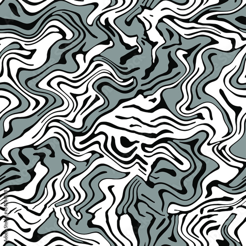 Abstract Wavy Labyrinth Stripes Marble Repeating Vector Pattern Geometric Background