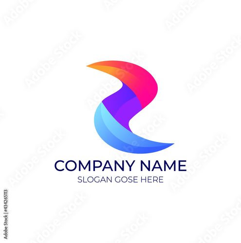 Free Download Modern abstract S letter Logo । colorful s logo - GFXLoad
