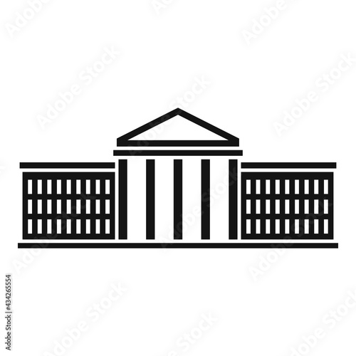 Country parliament icon, simple style