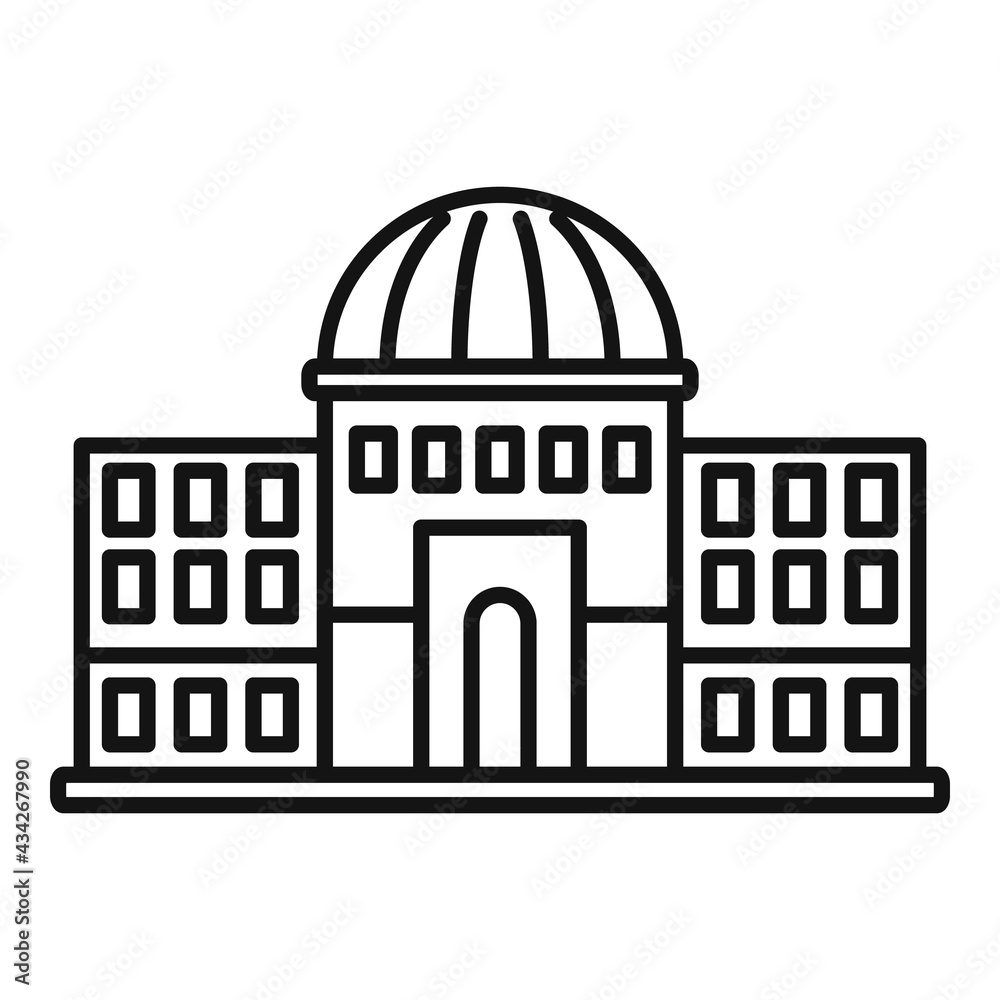 Governance building icon, outline style Governance building icon, outline style