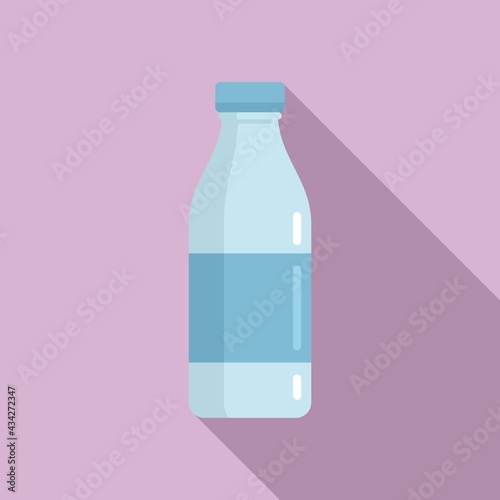 Water bottle icon, flat style