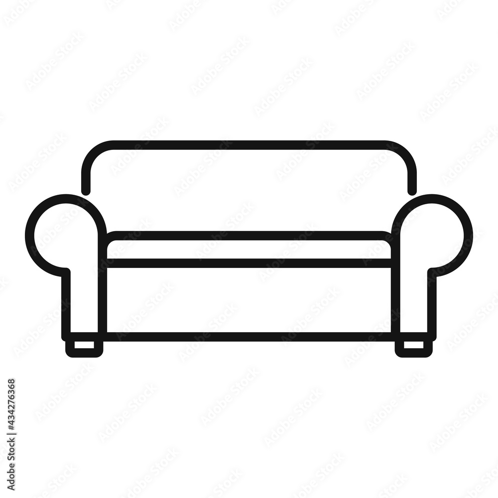 Nursing sofa icon, outline style Nursing sofa icon, outline style