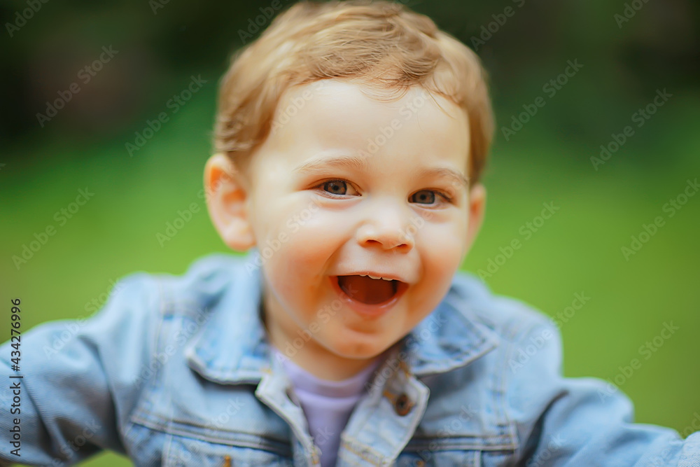 spring happy boy for a walk, nature summer happiness spring happy boy for a walk, nature summer happiness