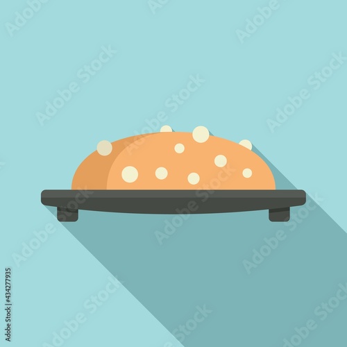 Molecular cuisine course icon, flat style