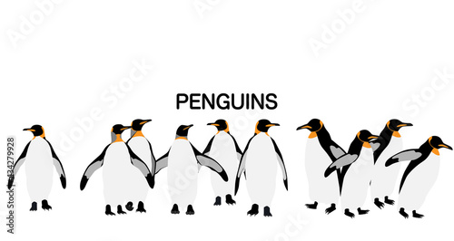 装飾素材「ペンギン」