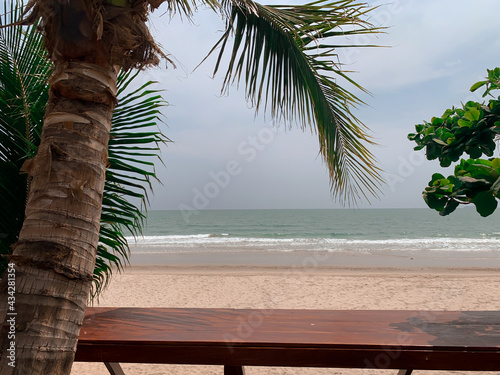 Terrace on a tropical beach