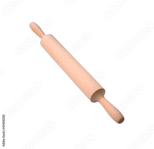 dough rolling pin diagonal arrangement isolate