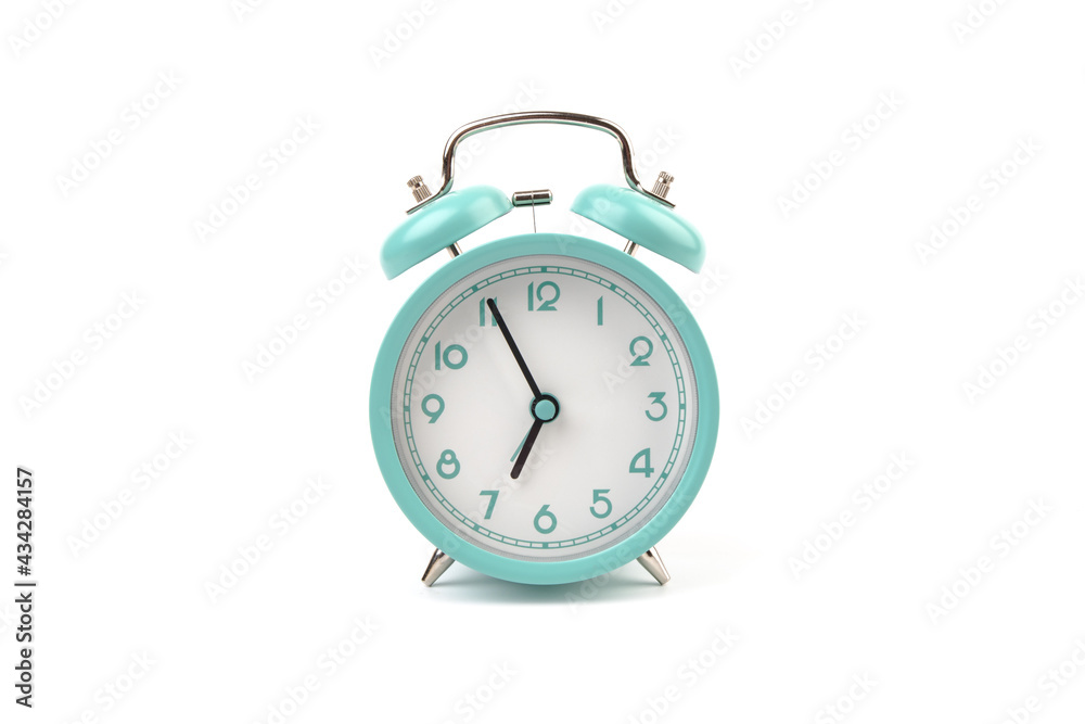 Old clock isolated on white background with space for text. Concept of time Old clock isolated on white background with space for text. Concept of time