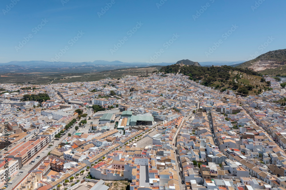 vista del centro monumental del municipio de Estepa, Andalucía