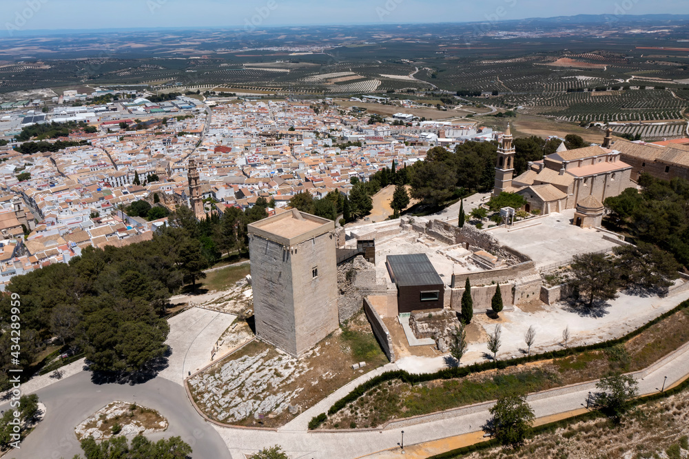 vista del centro monumental del municipio de Estepa, Andalucía