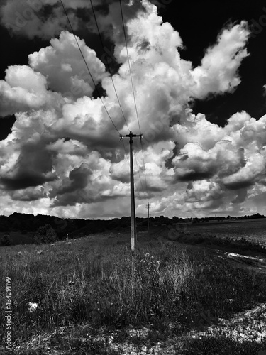 clouds over the city