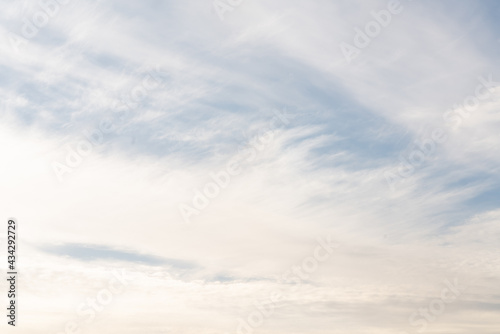 Blue sky with cirrus clouds