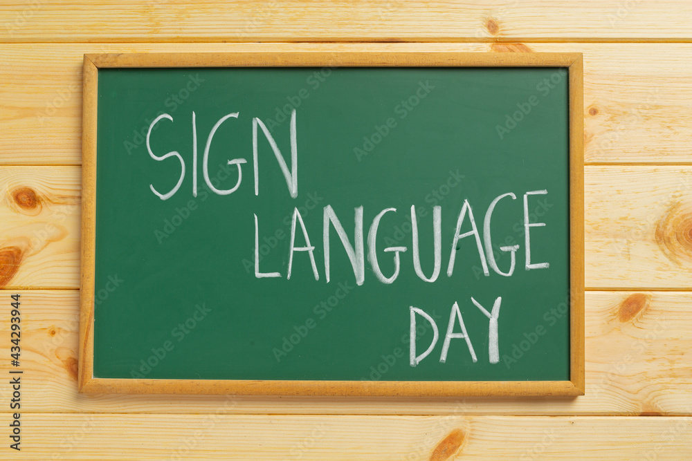 World sign language day Stock Photo | Adobe Stock