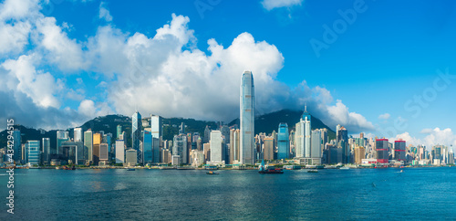 Victoria Harbour View at Morning  Hong Kong