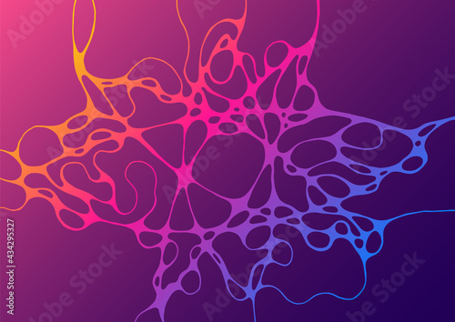 Geometric wallpaper fluid gradient shapes composition.