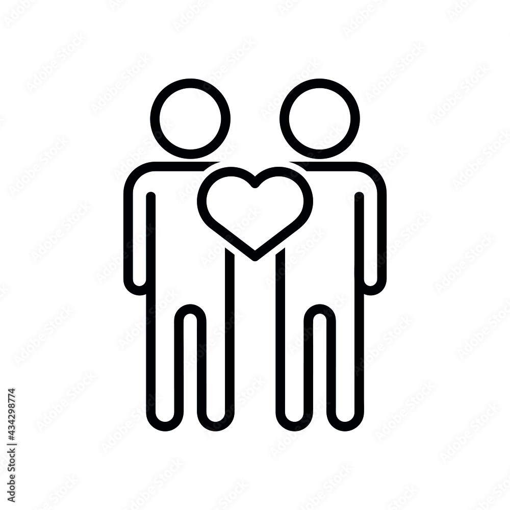 friendship and love icon. Couple human vector stock illustration. Isolated pictogram eps10 friendship and love icon. Couple human vector stock illustration. Isolated pictogram eps10