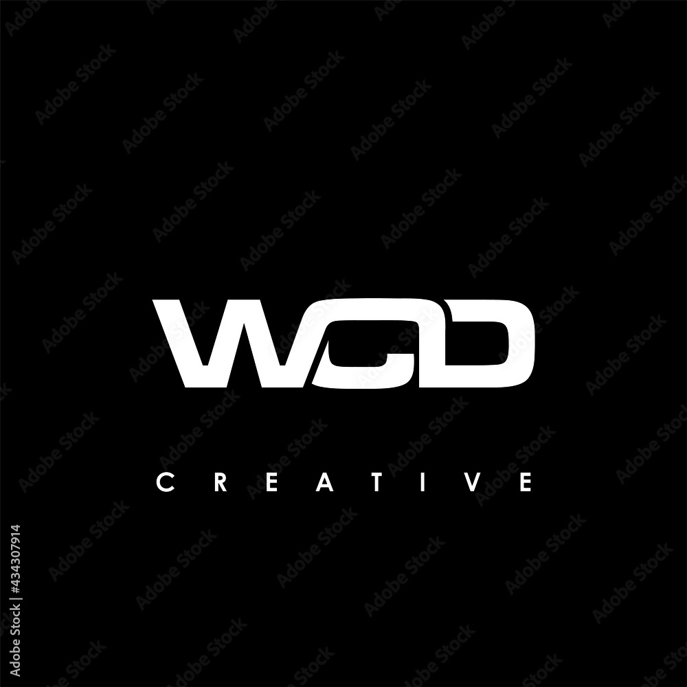 WCD Letter Initial Logo Design Template Vector Illustration