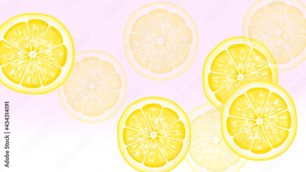 レモンの背景素材