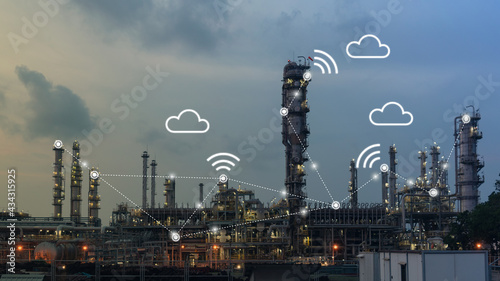 IOT sensor innovation for cloud computing technology , Internet of thing integrate to big data analytic platform on cloud for advance application for smart industry photo