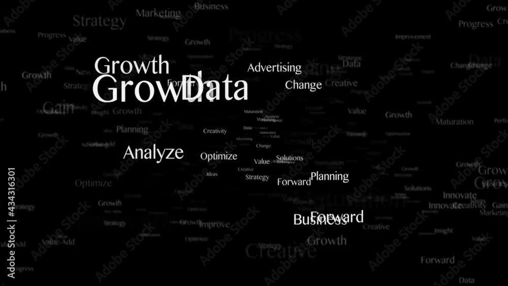 GROWTH Keywords Animation, Background, Loop, 4k
GROWTH Keywords Animation, Background, Loop, 4k