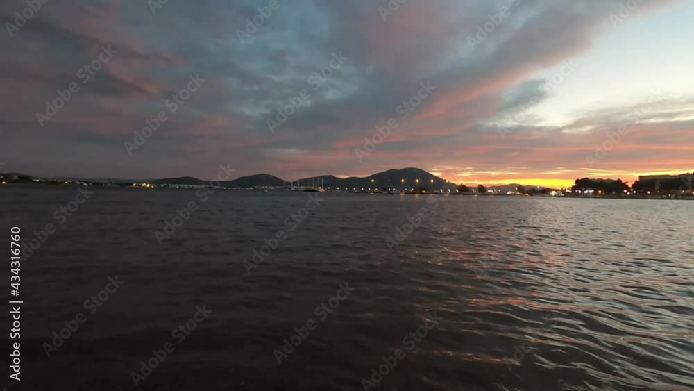 4K time-lapse of a beautiful colourful sunset in Artaki, Greece 4K time-lapse of a beautiful colourful sunset in Artaki, Greece