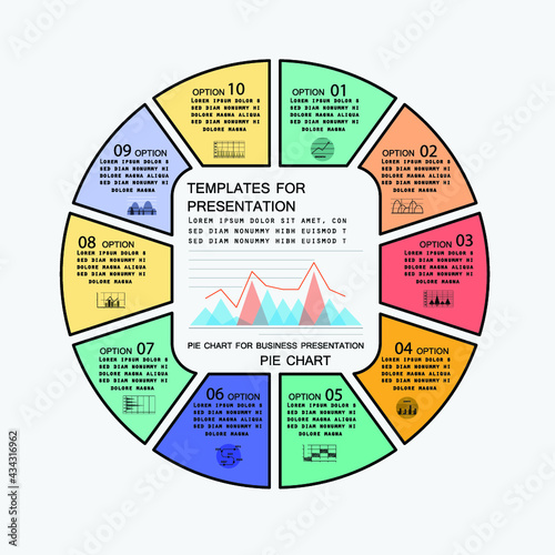 Infographic elements for annual reports