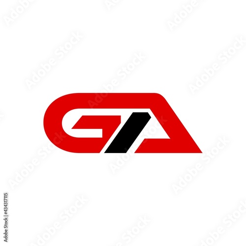 Free Download GA initial letter, modern logo design template vector - GFXLoad
