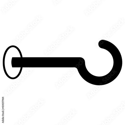 Wall Hook Concept Vector Icon Design, Retail Shop Equipment Symbol, Supermarket fixtures Sign, Grocery Store Supplies Stock illustration