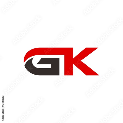 Free Download GK initial letter, modern logo design template vector - GFXLoad