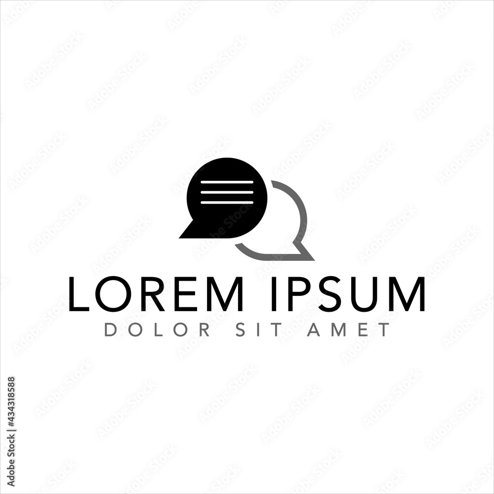 speech bubble logo template vector symbol speech bubble logo template vector symbol