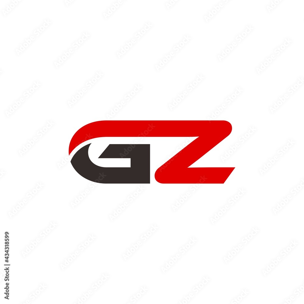GZ initial letter, modern logo design template vector GZ initial letter, modern logo design template vector