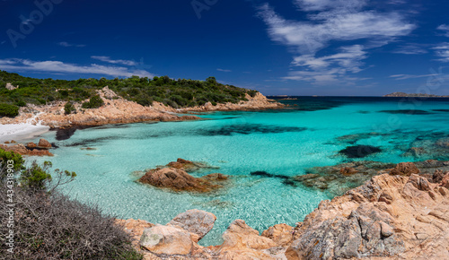 Emerald sea in the Principe beach, Costa Smeralda, Olbia, Arzachena - Sardinia