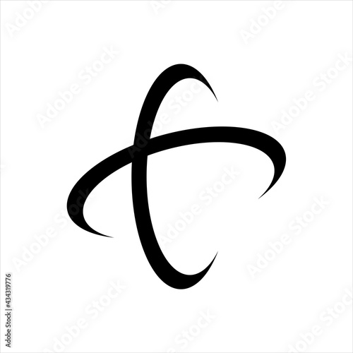 Set Wave Swoosh Logo Template vector	