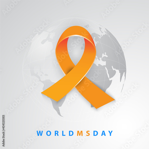 World MS day concept. Multiple sclerosis treatment. Morern Web banner