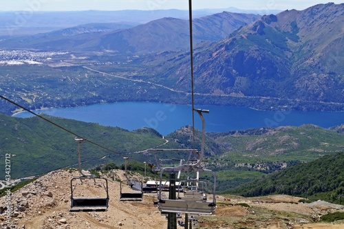 Paisagem vista do alto do Cerro Catedral em Bariloche - Argentina
