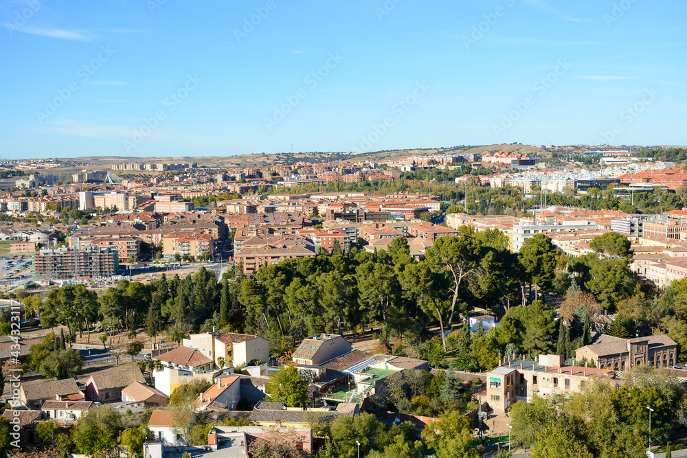 Toledo, Spain - October 29, 2020: Panoramic city view