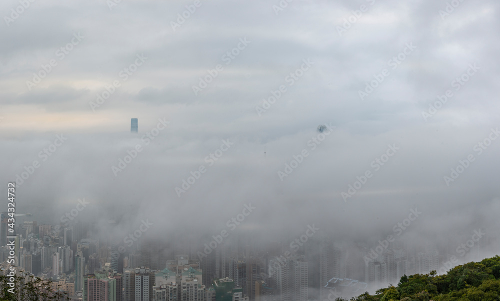 Cityscape in Fog