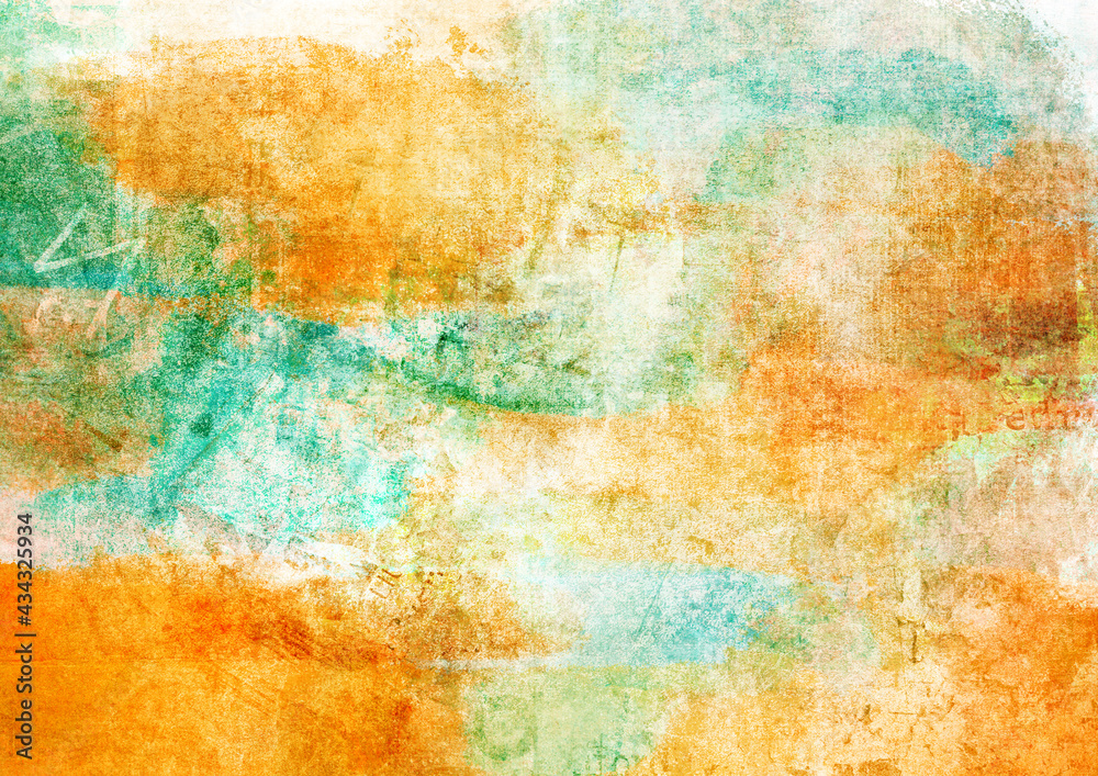 Fototapeta premium Watercolor fantastic and grungy background 